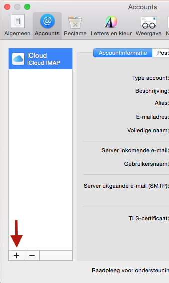 E-mail instellen op Mac OS (Mail)